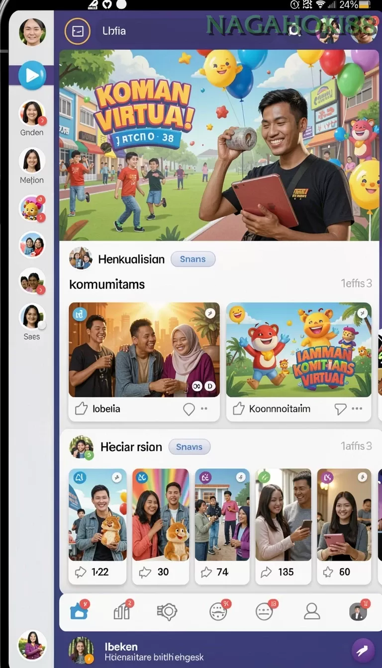 Cuplikan layar AGENPGSOFT — menu navigasi